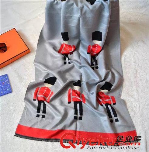 女士披肩 韓版皇家衛(wèi)兵羊絨{yl}手感圍巾 超長(zhǎng)款圍jin披肩兩用冬季爆款圍脖