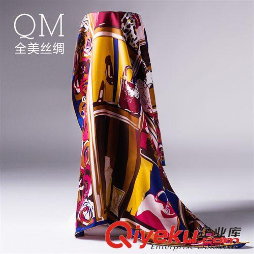 真絲斜紋綢方巾 全美gd桑蠶絲絲巾時尚真絲百搭女士印花方巾女士斜紋綢圍巾批發(fā)