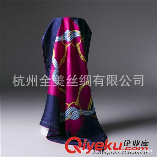 真絲斜紋綢方巾 全美gddp桑蠶絲圍巾批發(fā) 90真絲斜紋綢女士印花方巾