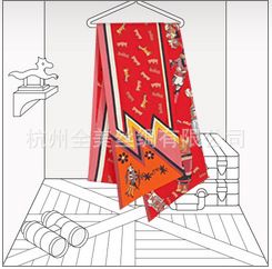 真絲長巾 全美zp長披肩批發 真絲斜紋綢雙面長巾 max-twilly時尚配飾