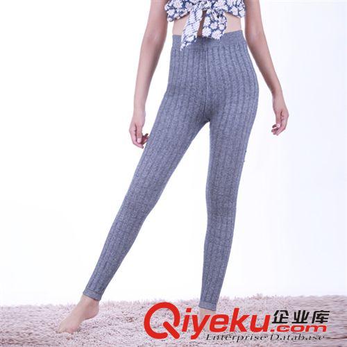羊絨褲 2014zp秋冬女裝 加厚抽條加護腰羊絨打底褲 收腹提臀羊絨褲混批