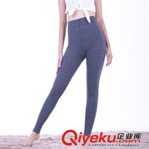 羊絨褲 2014秋冬新款女裝 精紡超細加厚小方格 女高腰羊絨褲收復提臀zp