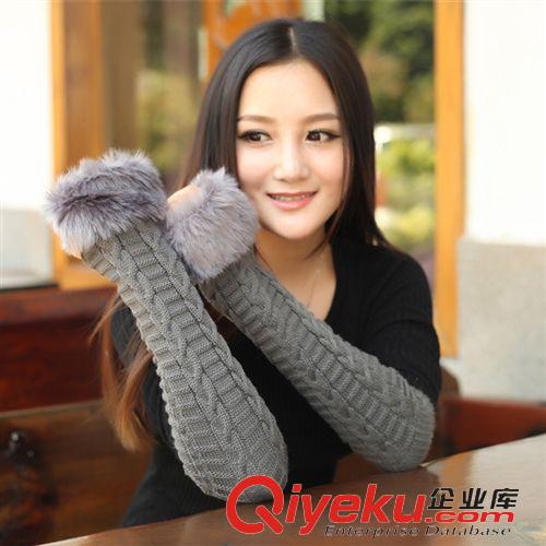 秋冬手套 ST05 可愛(ài)糖果色保暖加厚毛絨 女情侶彩虹連指手套北極絨廠家批發(fā)