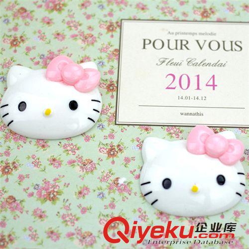 毛絨玩具樹脂配飾材料 2014新款樹脂kitty頭 熊貓頭 DIY配飾 靴子 帽子 包包配件4.5cm