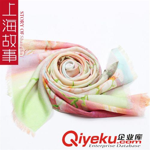 活動專區(qū) 【伙拼】上海故事zp圍巾秋冬新款噴繪羊毛圍巾禮品圍巾批發(fā)