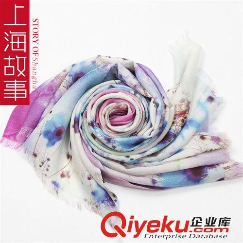 活動(dòng)專區(qū) 上海故事zp圍巾 秋冬人氣新款噴繪羊毛圍巾禮品保暖圍巾