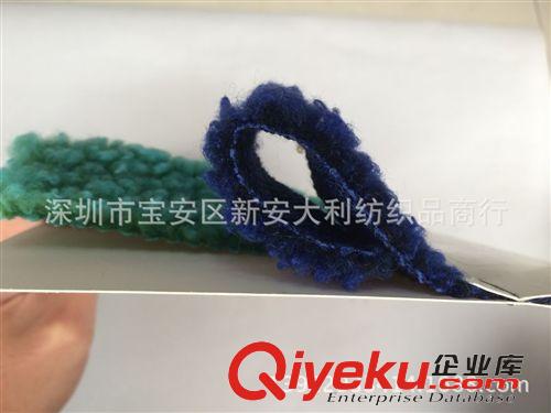 絨布 腈綸仿褪羊羔絨 真褪滾球絨布料 大顆粒羊羔絨 夢幻雙色圈圈絨圖原始圖片2