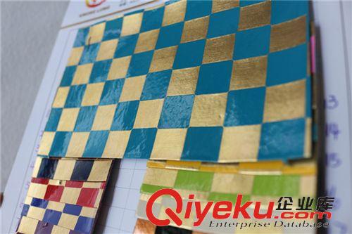 PVC 7381 皮革面料人造革鏡面燙金斑馬紋條形紋包包裝飾手工DIY面料