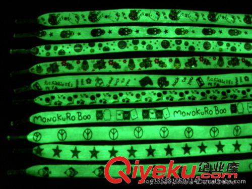 夜光布 工廠生產(chǎn)色織布夜光鞋帶熒光布面料可訂做可以水洗手感柔軟