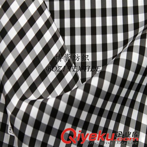 尼絲紡 廠家直銷(xiāo)210格子尼絲紡 時(shí)裝新品面料 涂層服裝面料原始圖片3