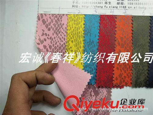 13.皮革印花/麻布印花  2種 12安帆布印花 全棉帆布燙花蛇紋 純棉帆布龍紋 蟒蛇帆布工藝面料原始圖片2