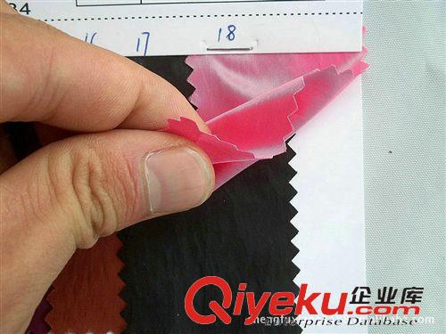 12：鞋材網(wǎng)大全 300T油面尼絲紡面料300T尼龍服裝面料300T亮光涂層羽絨服防寒布料原始圖片3