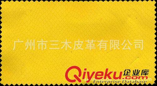 鞋材PU皮革 供應(yīng)羊巴壓紋 蛇紋 皮革面料 PU人造革 彈力布底原始圖片2