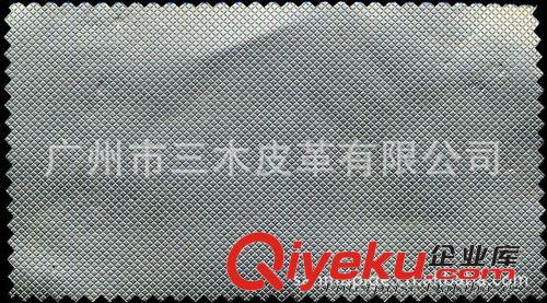 鞋材PU皮革 供應小方格紋皮革面料 PU人造革原始圖片2