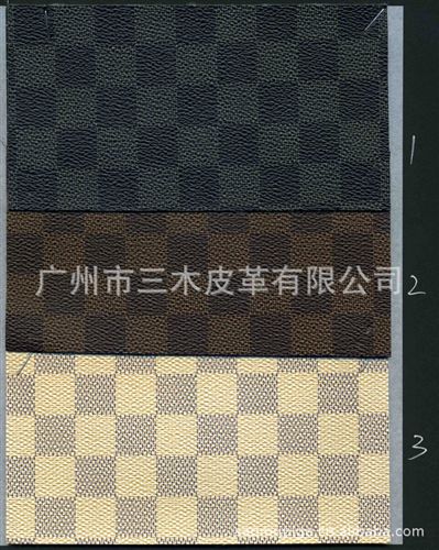 半PU人造革 供應(yīng)印花革 方格紋 格仔紋 半PU皮革面料 印刷革 人造革 耐磨