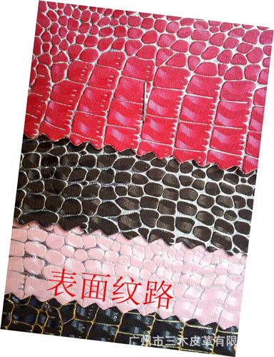 鱷魚紋 供應(yīng)PU鱷魚紋皮革面料 硬包革 箱包革原始圖片2