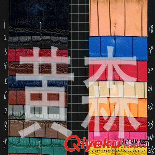 鱷魚紋 供應(yīng)鱷魚紋半PU皮革面料 軟包革 沙發(fā)革 彈力布底 亞光
