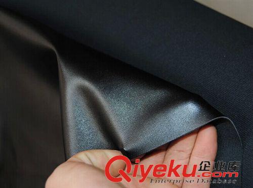 皮帶革 廠家直銷PU皮革黑色彈力納帕服裝仿皮面料/沙發裝飾革原始圖片2
