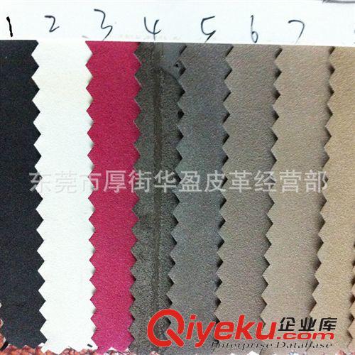 PU革總匯 皮革廠家直銷 現(xiàn)貨 羊巴PU皮革 布底 0.6mm  不掉色 PU人造革原始圖片2