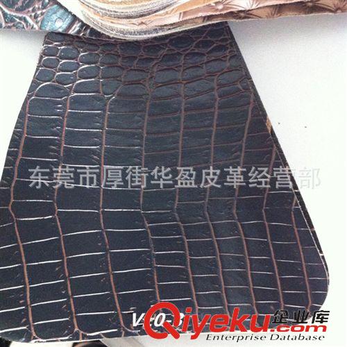 家具革 皮革廠家直銷 現貨 優(yōu)質家具革PVC V10鱷魚紋 壓延鱷魚紋人造革原始圖片3