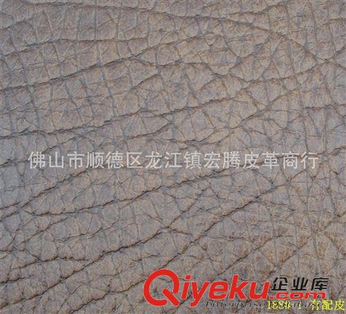 家具革 188#-5有配皮廣東直銷(xiāo)pvc太空革不規(guī)則紋路起毛底部分有配皮