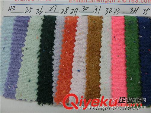針織面料 SQ013#  CVC毛巾布全滌毛巾布全棉梭織毛巾布VISA威紗毛巾布原始圖片3