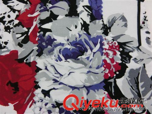 全棉/印花 SQ159# 全棉彈力斜紋印花面料 彈力小斜紋印花面料 彈力布印花布原始圖片3