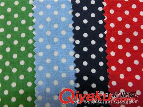 全棉/印花 SQ032# 現貨供應全棉府綢圓點布 圓點 波點 棉布印花 全棉印花布原始圖片2