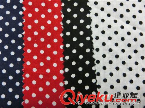 全棉/印花 SQ032# 現貨供應全棉府綢圓點布 圓點 波點 棉布印花 全棉印花布原始圖片3