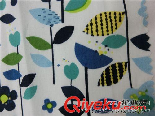 全棉/印花 SQ022#現貨供應爆款全棉府綢梭織活性環保卡通印花布家居家紡面料原始圖片3