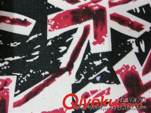 帆布 SQ120#廠家直銷12安全棉印花帆布 米字印花帆布箱包鞋材面料原始圖片3
