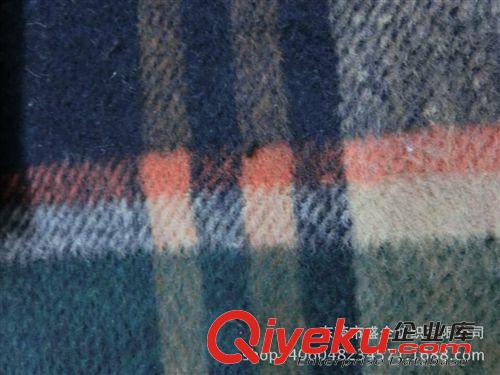 呢料 SQ018# 現(xiàn)貨優(yōu)惠價(jià)　羊毛格子呢 粗紡毛呢 女裝大衣服呢面料原始圖片2