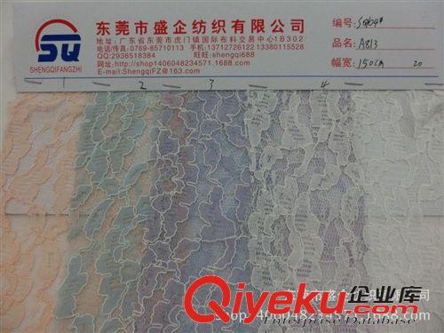 蕾絲/網布 SQ104#廠家直銷錦綸蕾絲時尚女裝面料  現貨供應原始圖片2