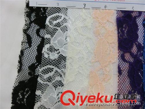 蕾絲/網布 SQ066#熱銷新款 玫瑰花錦綸蕾絲面料 婚紗面料原始圖片2
