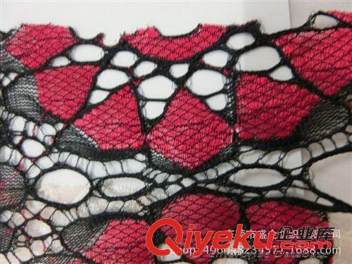 蕾絲/網布 SQ066#熱銷新款 玫瑰花錦綸蕾絲面料 婚紗面料