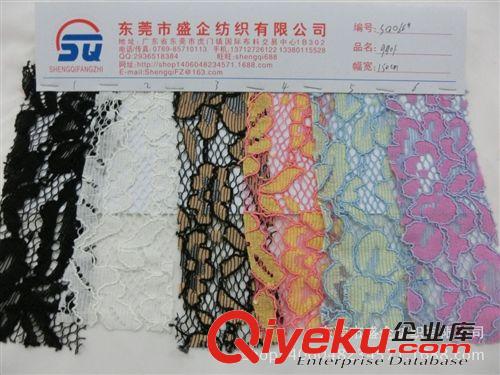 蕾絲/網布 SQ066#蕾絲面料 股線面料 現貨面料 gd蕾絲 雙色股線蕾絲原始圖片2