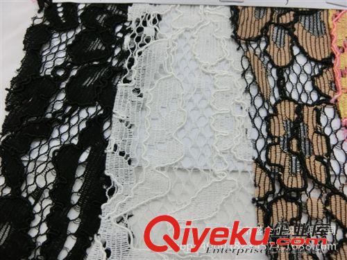 蕾絲/網布 SQ066#蕾絲面料 股線面料 現貨面料 gd蕾絲 雙色股線蕾絲原始圖片3