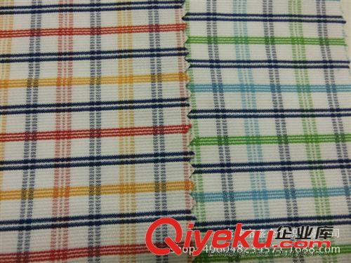 色織/提花布 SQ024#    廠家直銷2014新款TC彩色格子布  色織格子服裝面料