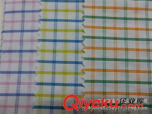 色織/提花布 SQ024#  廠家直銷2014年{zx1}款TC彩色格子布  色織格子服裝面料
