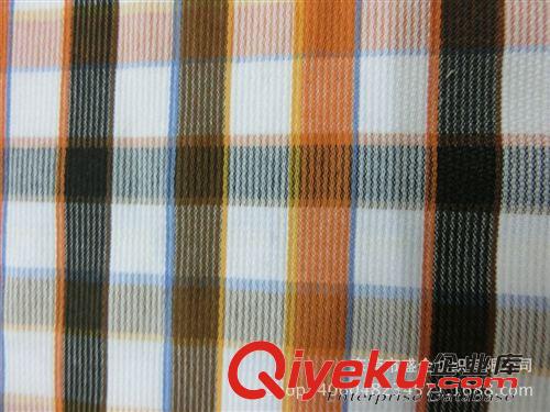 色織/提花布 SQ024#  廠家直銷2014年{zx1}款TC彩色格子布  色織格子服裝面料