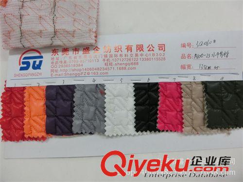 羽絨服面料 SQ060#現(xiàn)貨直銷絎縫夾棉小千鳥格羽絨面料冬季女裝羽絨服裝原始圖片2
