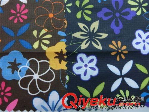 尼龍布 SQ081#爆版小翠花印花面料 童裝羽絨服棉服面料 防水羽絨面料原始圖片2