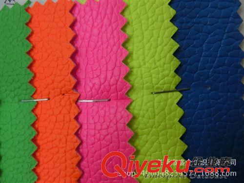 PVC皮革 SQ097#  廠家直銷2015年{zx1}款皮革面料 新款絨底荔枝紋皮革面料原始圖片2