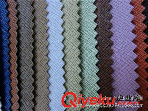 PVC皮革 SQ036#爆款推薦時(shí)尚半PU小十字紋皮革面料 廠家現(xiàn)貨供應(yīng)人造革原始圖片2