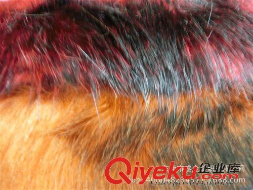 人造毛皮 SQ005#現(xiàn)貨供應(yīng)gd水貂毛染尖大毛皮 爆款皮草面料原始圖片2