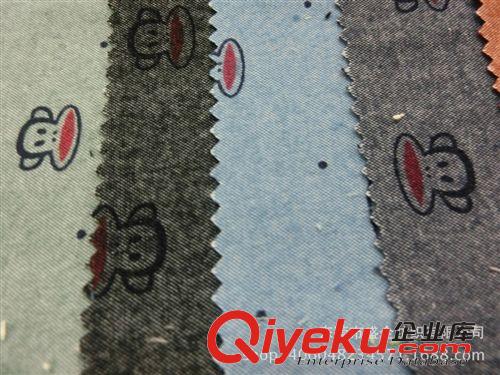 T/C布 SQ031#直銷新品牛津紡 學生布大嘴猴印花布 服裝 鞋帽箱包面料原始圖片3