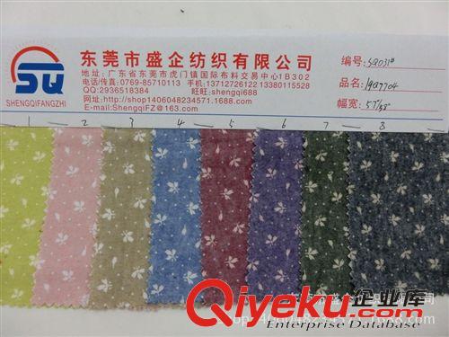 T/C布 SQ031#供應清晰小碎花牛津紡面料 襯衫鞋材 箱包休閑面料原始圖片2