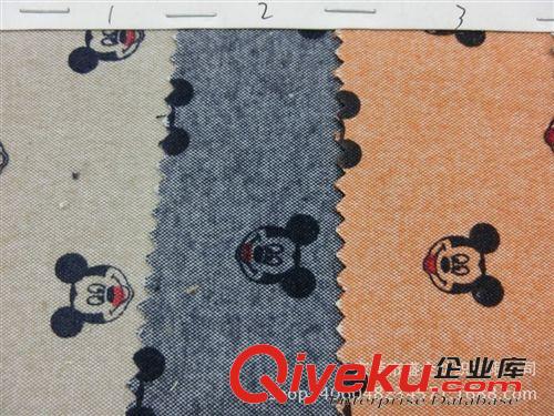T/C布 SQ031#2014新款 印花布 印花服裝面料 牛津紡斜紋魔毛卡通印花布原始圖片3