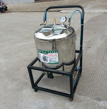 吸塑系列 榮志節能304不銹鋼噴膠機 40L 50L 送噴槍HP-3000 不堵槍原始圖片3