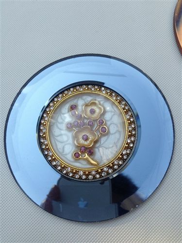 貼片鉆飾 異型玻璃 圓形斜邊玻璃 定做5mm玻璃移門配件 茶色圓形玻璃片原始圖片3